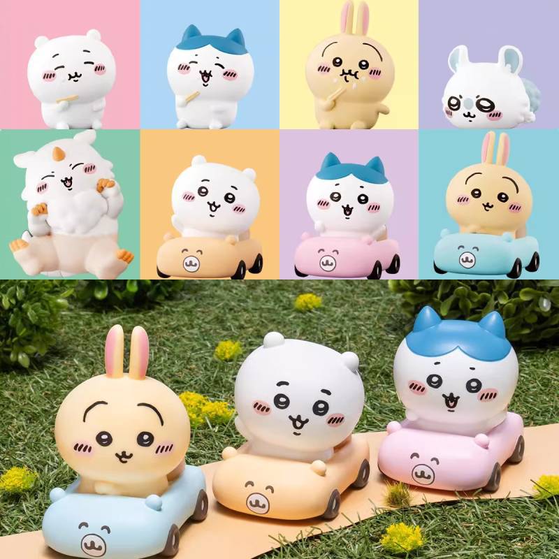 8款自我嘲讽熊小白熊贪吃熊限定卡通可爱搪胶公仔玩偶手办8款摆件