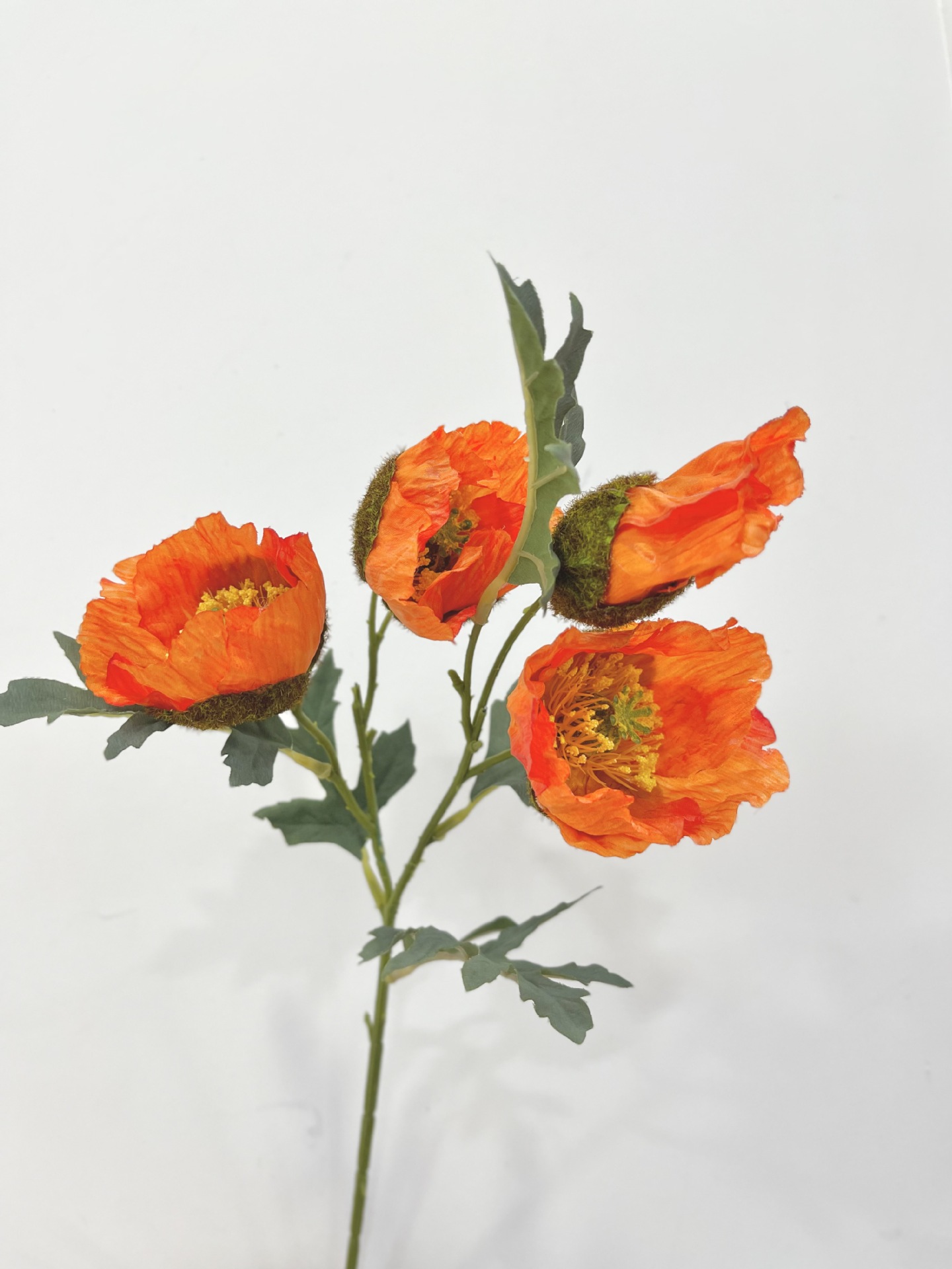 仿真罂粟花 烟花 虞美人 多头迷你 田园风格 假花绢花家居装饰花