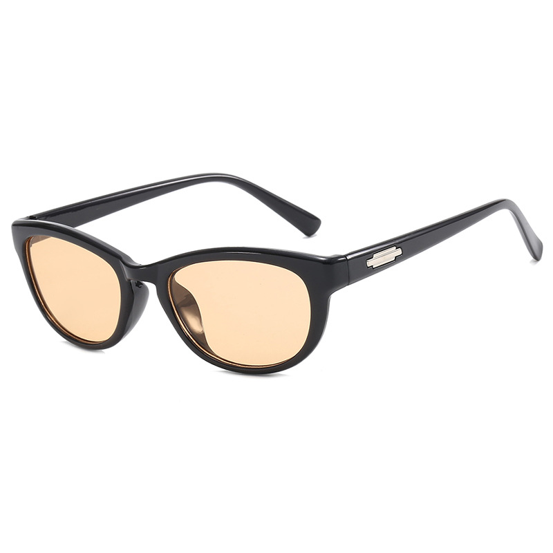 Oval Sunglasses 2023 New Douyin Online Influencer Same Sunglasses Xiaohongshu Street Shot UV Protection Sun Glasses