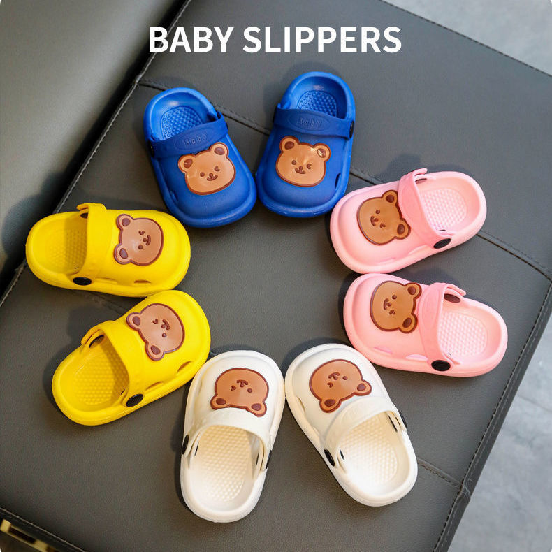 Baby Slippers Summer 1-5 Years Old 8 Boys Non-Slip Cute Home Children's Hole Shoes Baby Toddler Girls Sandals