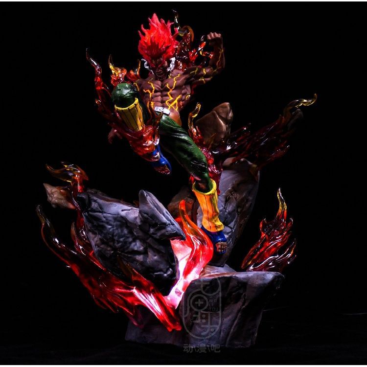 火影忍者手办gk战斗夜凯八门遁甲迈特凯模型亮灯动漫周边雕像男