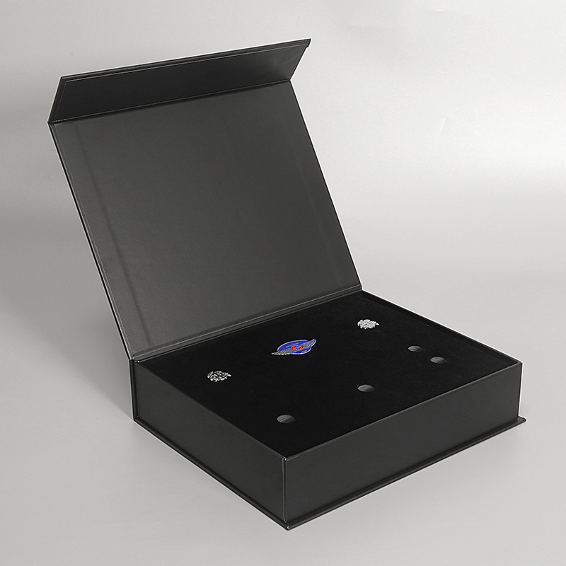 护理液包装盒磁铁翻盖盒书型礼盒eva内衬固定洗手液套装包装盒