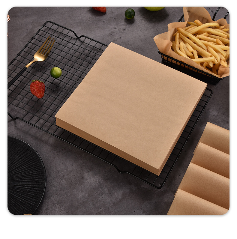 江门厂家美式原浆披萨吸油纸薯条鸡块翅油炸食物垫纸汉堡纸