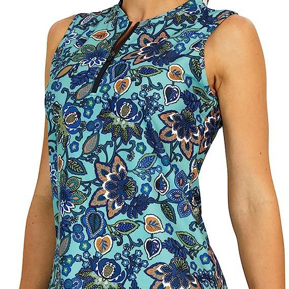 Amazon Women's Printed Top Yoga Sports Dance Vest Outdoor Running Zipper Top in Stock