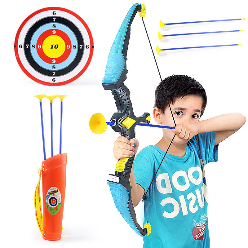 儿童仿真弓箭玩具模型射击射箭体育户外运动灯光塑料吸盘弓箭套装