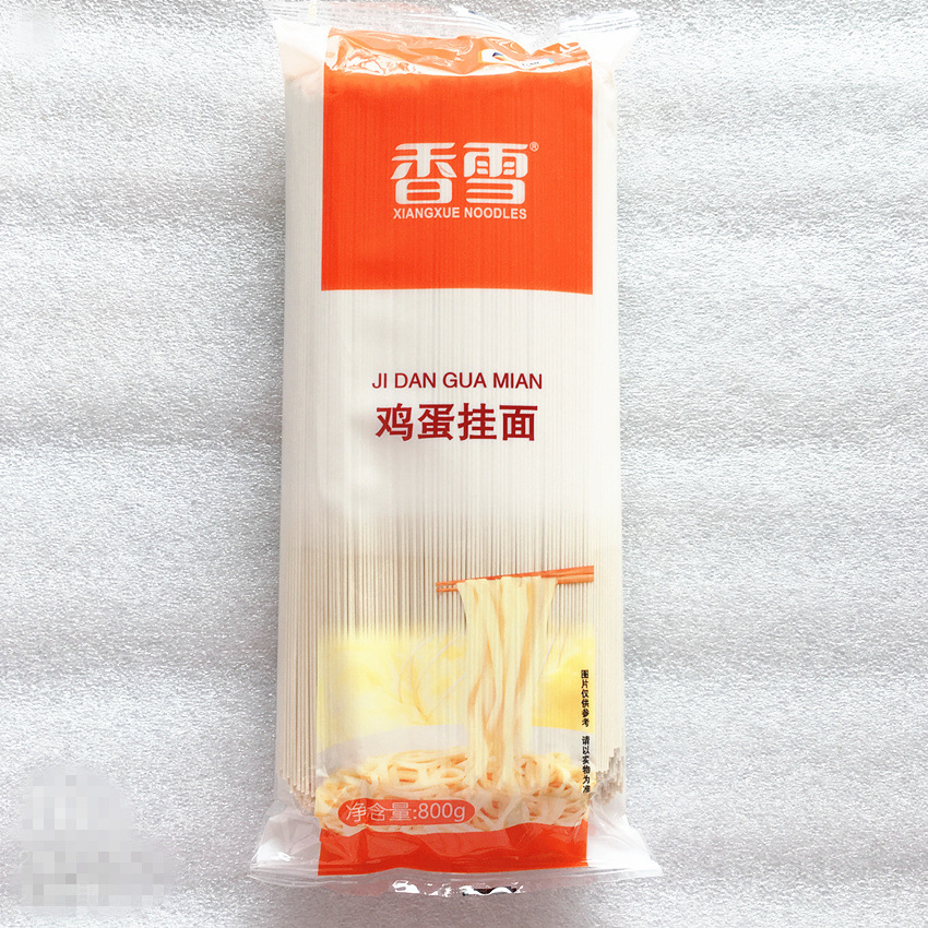中粮香雪鸡蛋挂面 面条细面圆面 800g/包