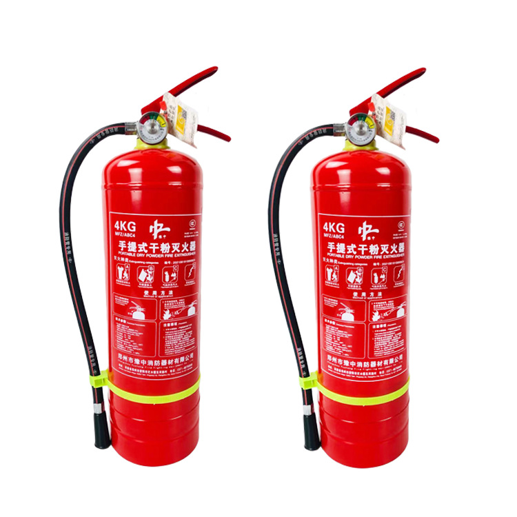 手提式干粉灭火器4公斤 工厂专用酒店家用店用 灭火器材 消防器材