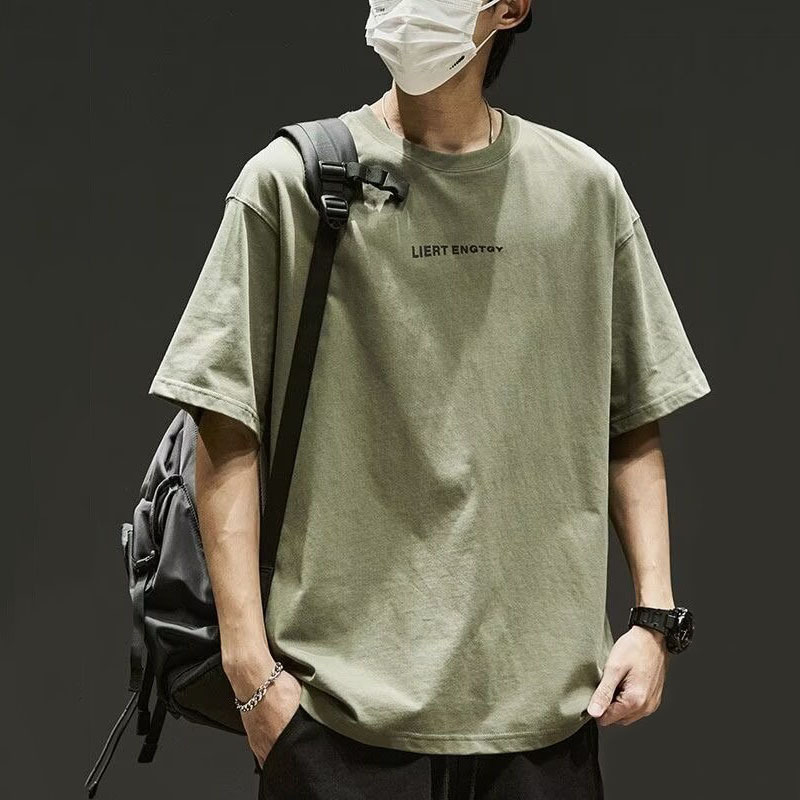 夏季男士t恤潮牌潮流2024新款半袖上衣夏装短袖衣服男体恤衫潮流