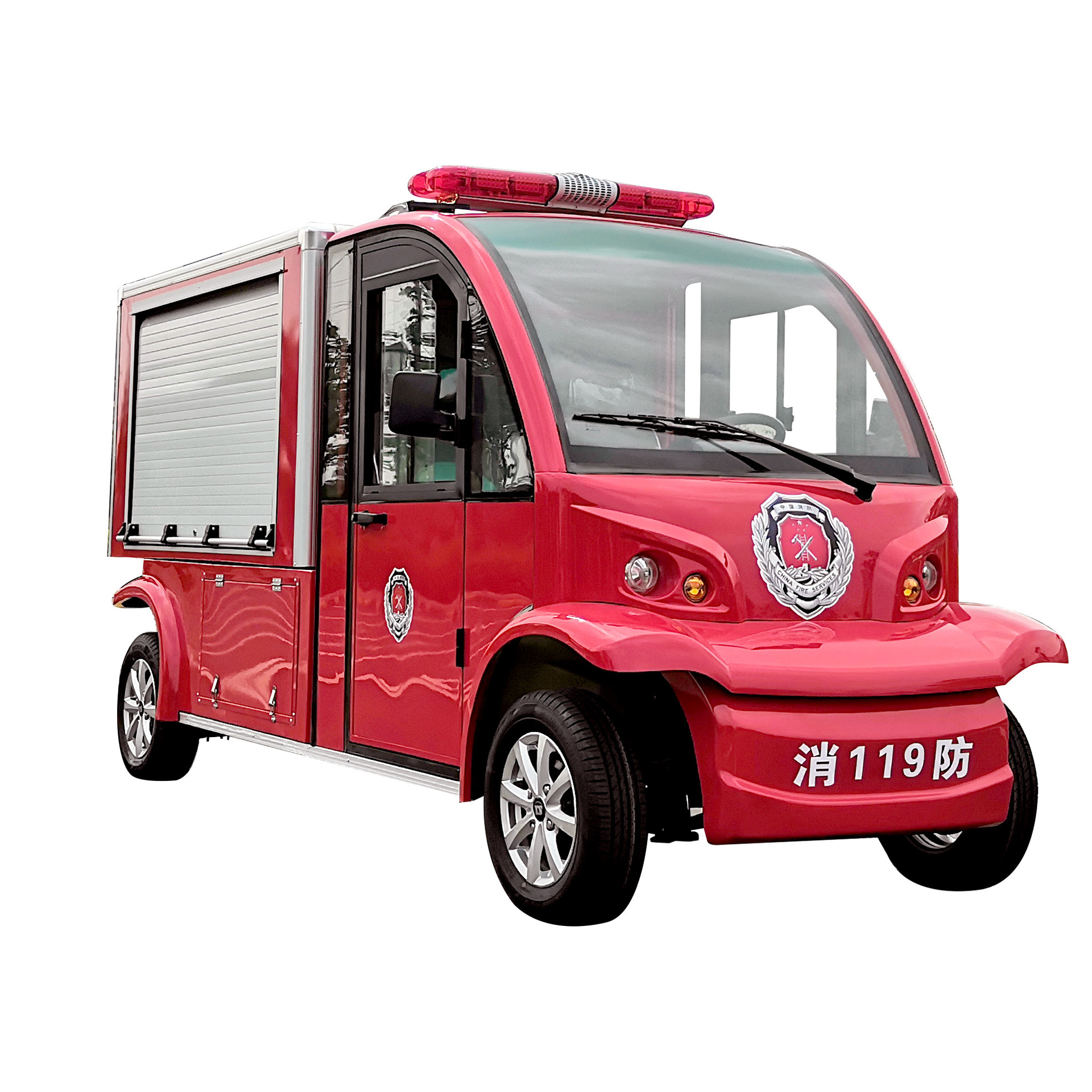 物业社区消防宣传车消防车消防直供水罐消防车锡牛电动科技细水雾