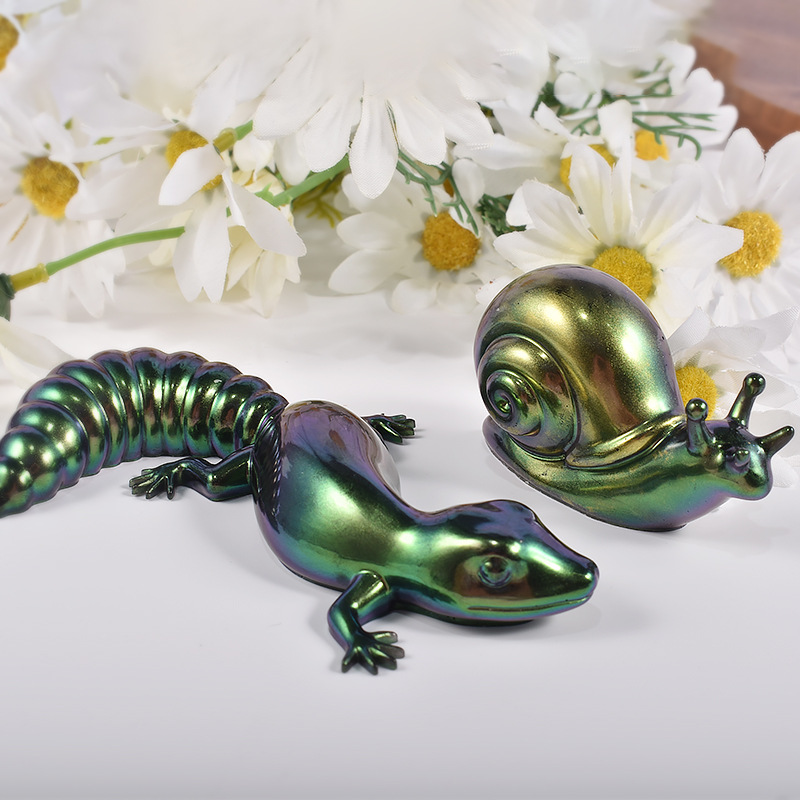 DIY Crystal Glue Easter Frog Lizard Snail Small Animal Decoration Ornaments Silicone Mold