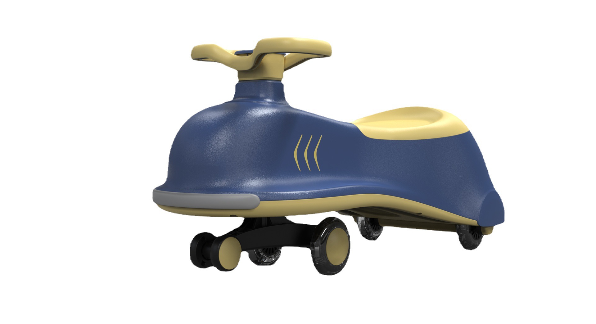 乐贝儿童扭扭车溜溜车玩具1-3-6岁静音闪光防侧翻宝宝滑行摇摆车