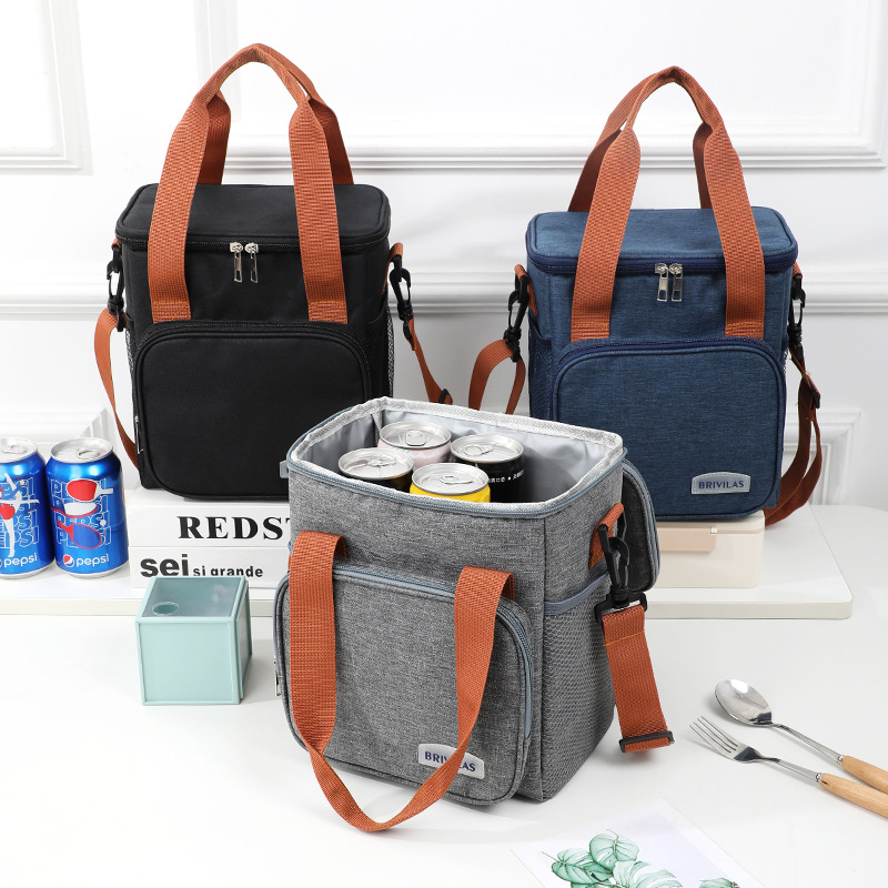 12L Large Capacity Thickened Double Layer Insulated Bag Portable Lunch Bag Bento Thermal Bag Outdoor Picnic Ice Pack Manufacturer