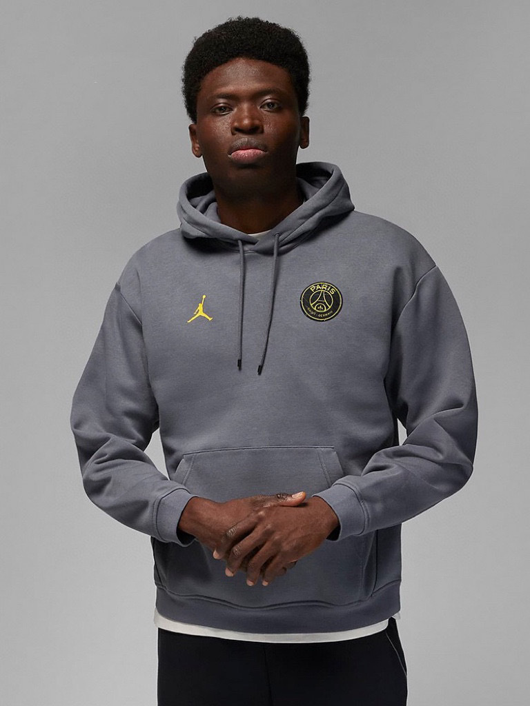 aj飞人2023ss春季新款巴黎联名男子纯棉毛圈连帽卫衣aj帽衫