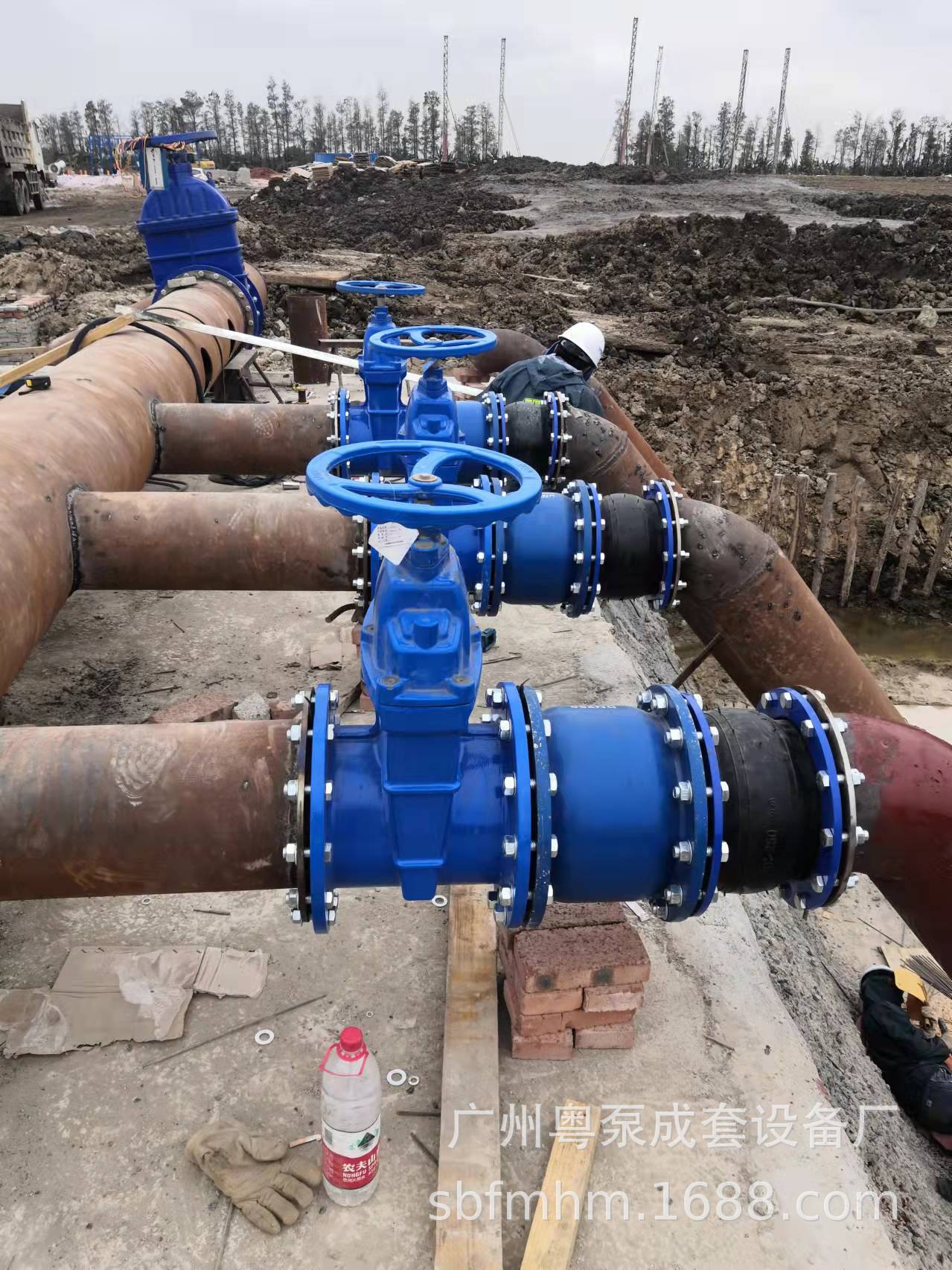 广州市南沙区格力项目雨水强排安装现场150wq180-15-15kw  排污泵