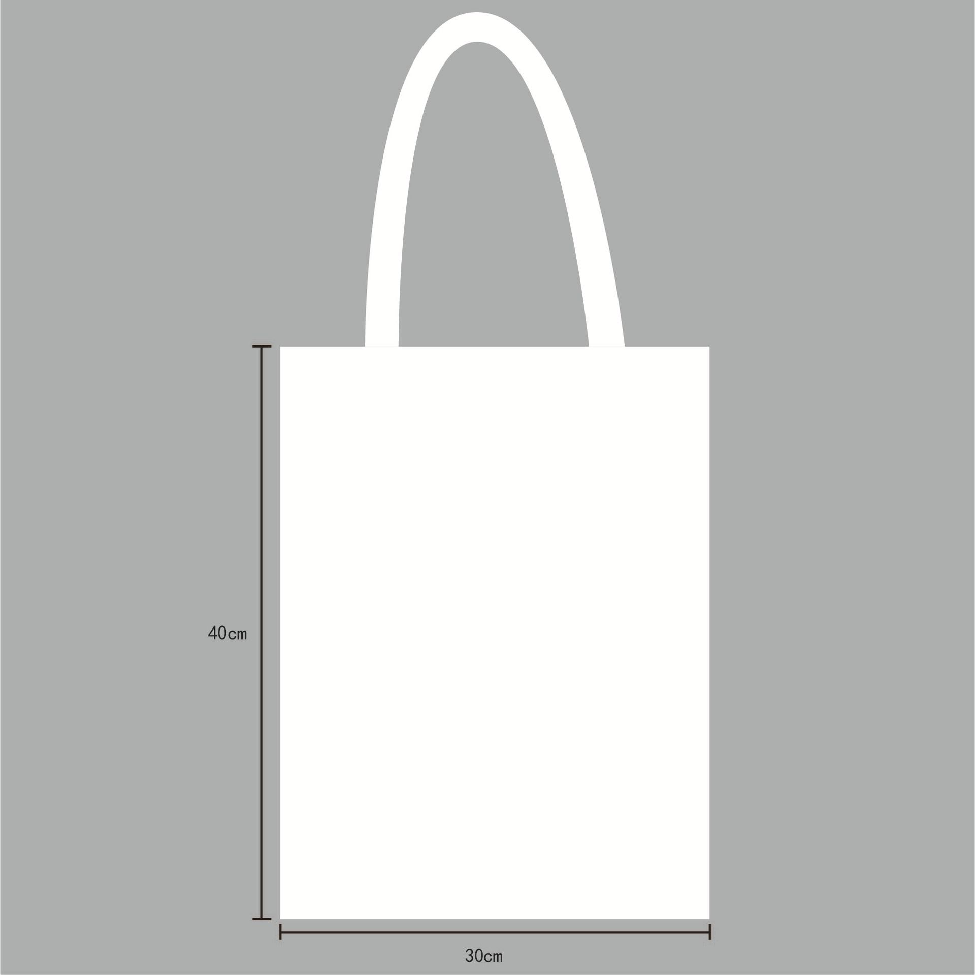 Portable Canvas Bag Logo Factory Wholesale Spot Blank Student Shoulder Canvas Bag Shopping Bag Advertising Cotton Bag