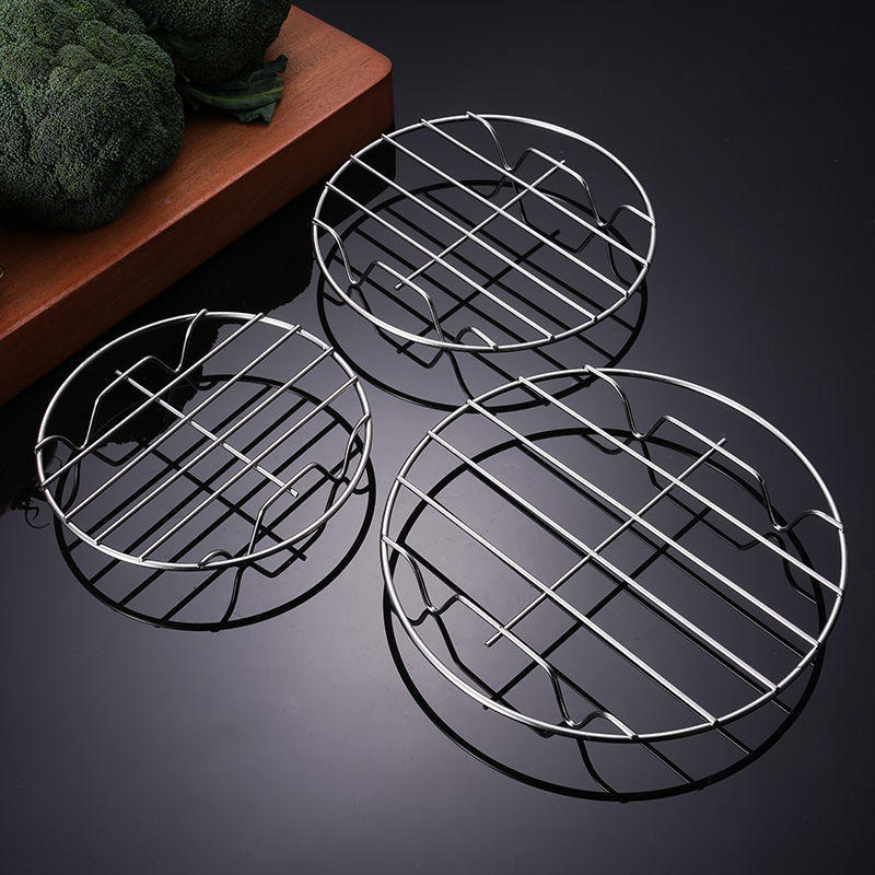 蒸架304不锈钢蒸格隔水蒸笼屉蒸菜蛋鱼馒头高矮脚家用蒸锅支架子