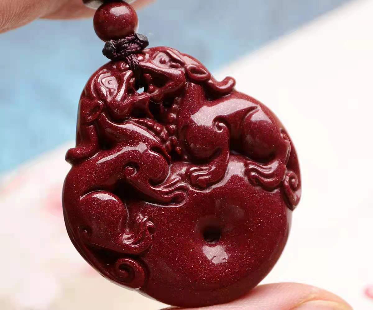 紫金砂招财双貔貅吊坠规格约37mm×33mm克重25克50元可复制-阿里巴巴