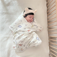 新款包巾纱竹棉婴儿襁褓巾纱布毯子盖毯浴巾婴儿包巾