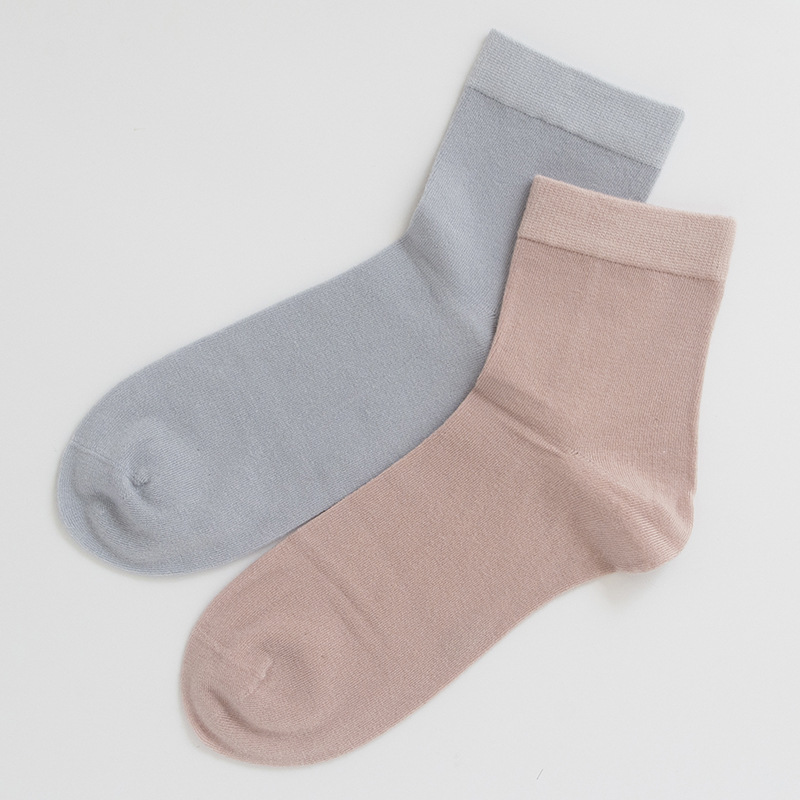 桑蚕丝袜子女春夏薄款中筒女袜竹纤维薄棉柔软质感吸汗透气