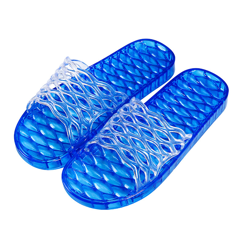New Summer Hollow Crystal Slippers Women's Indoor Bathroom Bath Leaking Sandals Home Platform Shoes Wholesale