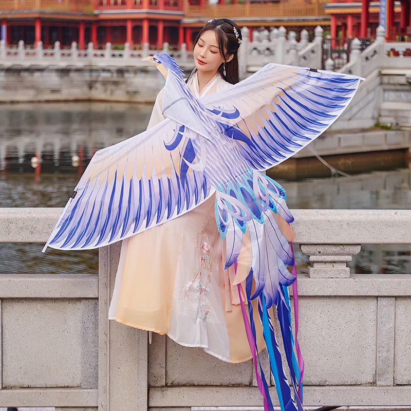 2023 New Children's Ancient Style Kite Butterfly Chinese Style Retro National Trend Phoenix High-End Breeze Easy to Fly Adult