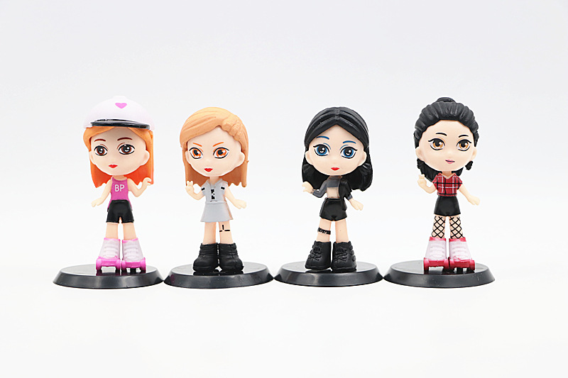 1代2代8款粉墨手办q版韩星偶像女团 娃娃机扭蛋公仔模型摆件