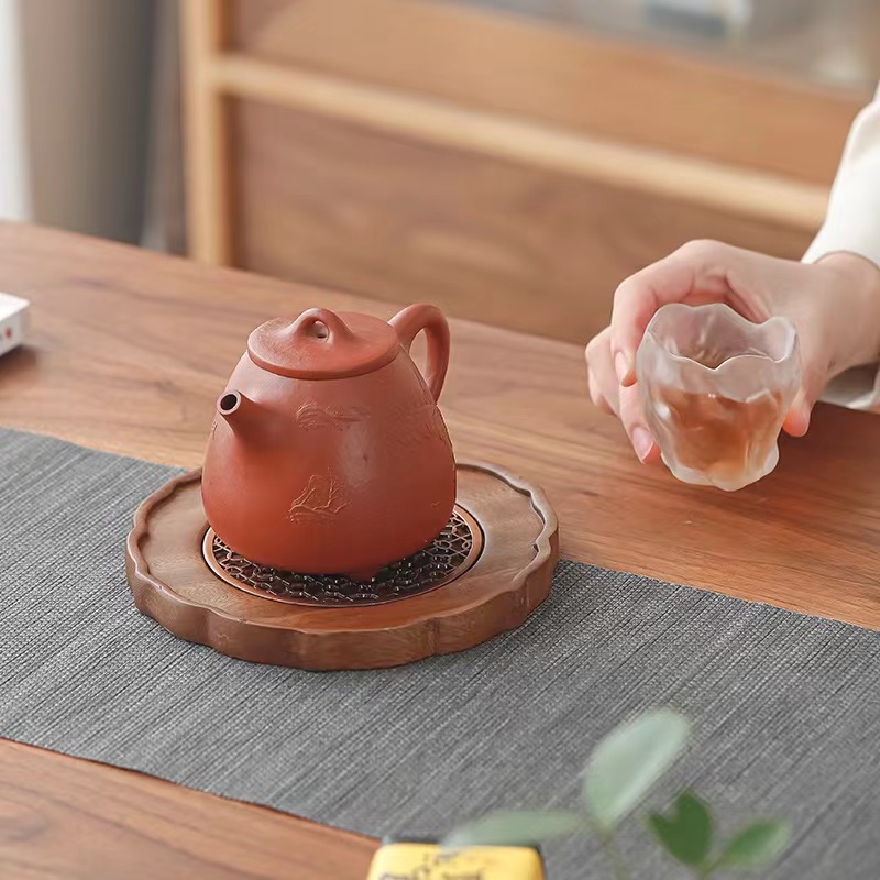 61n茶道零配壶承壶托茶托底座壶垫茶具紫砂壶茶壶养壶实木干泡茶