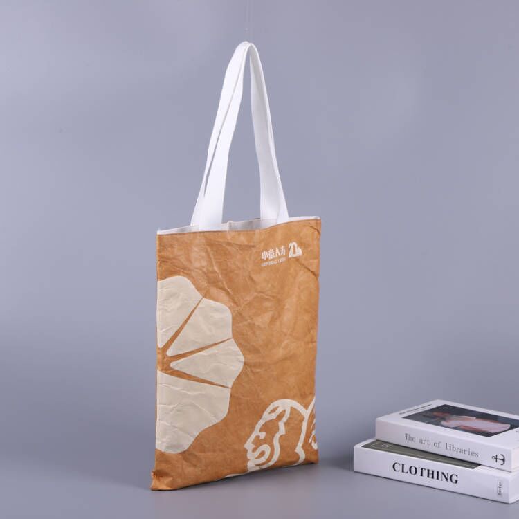 Tear-Proof Qiqiang Tyvek DuPont Paper Bag Custom Printed Logo Shopping Bag Custom Waterproof Handbag Customized