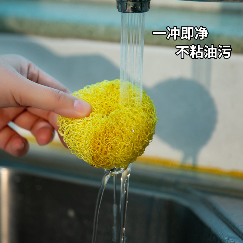 New Long Handle Kitchen Dish Brush-Piece Decontamination Cleaning Ball Removable Replacement Household Cleaning Dish Brush Dish Brush