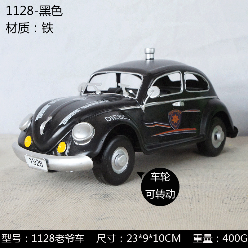 New Handmade Metal Crafts Car Classic Car Model Decoration Export Foreign Trade Color Multiple Options