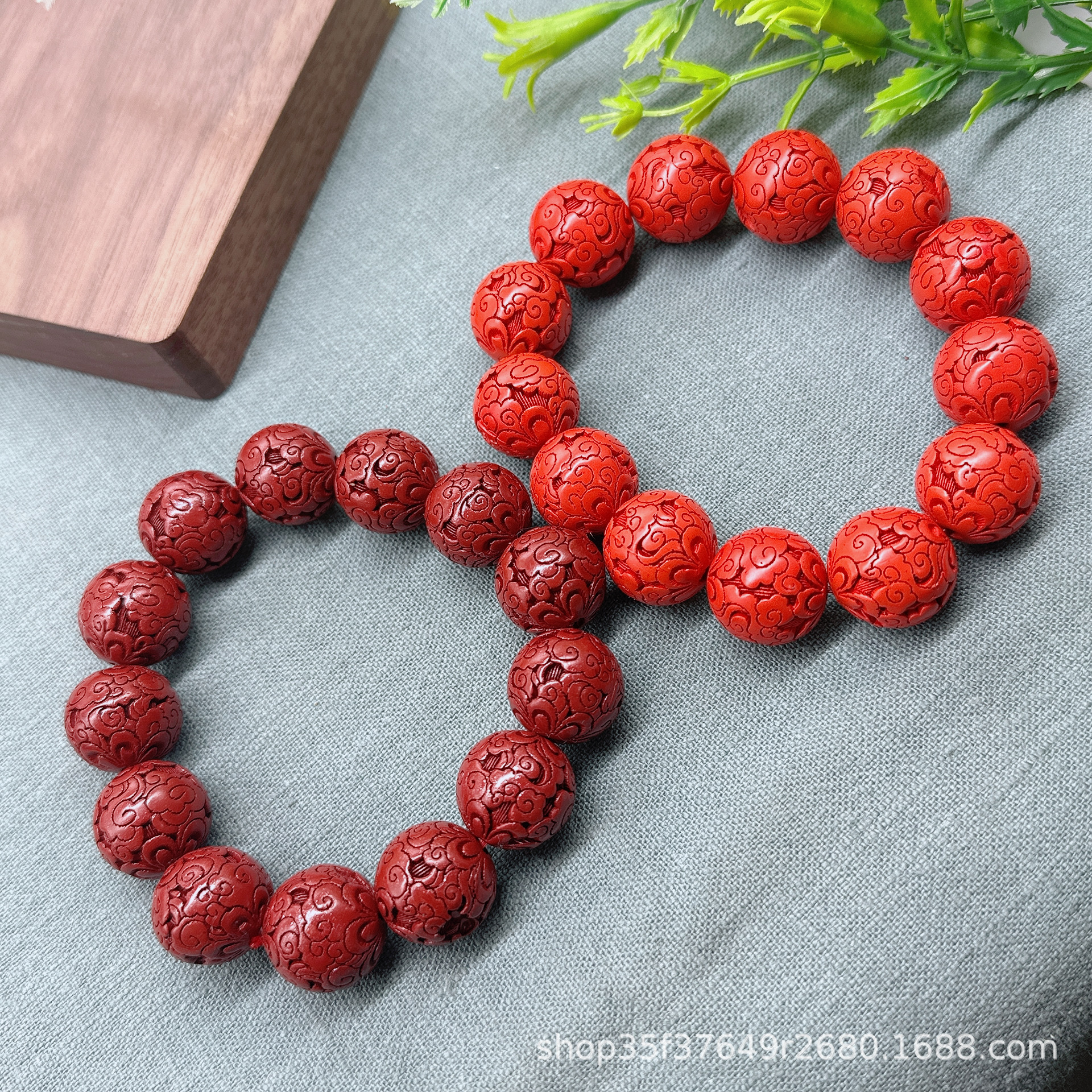 紫金砂帝王红砂祥云大手串卡18mm男士手串平安护身直播货源-阿里巴巴