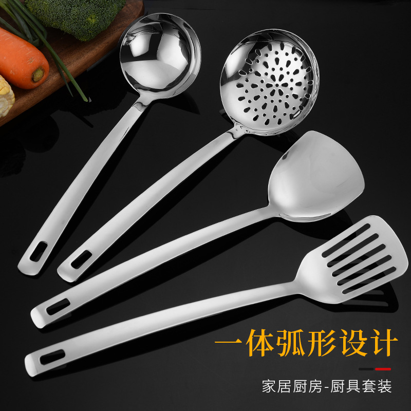 Stainless Steel Kitchenware Set Household Hanging Soup Colander Spatula Kitchen Cooking Supplies 8-Piece Thermal Pot