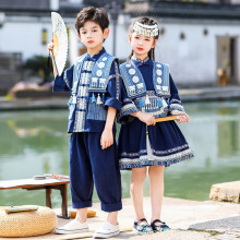 儿童少数民族服装壮族侗族傣族瑶彝族演出表演服男女童中国风班服