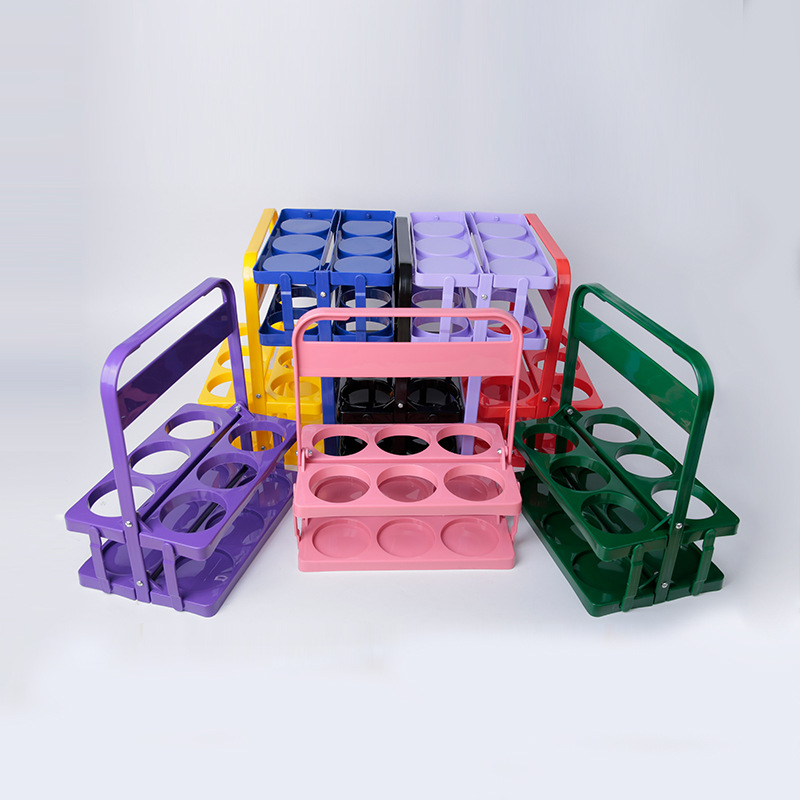 Six Bottles/Pack Beer Rack Foldable Plastic Beer Cabas Folded Drink Holder Beer Carrying Rack Portable 6 Bottles Hand