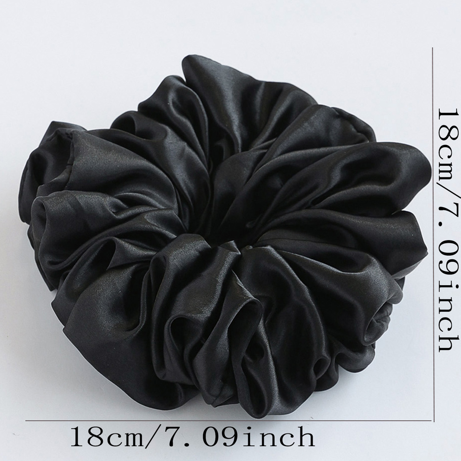 Cross-Border New Arrival Extra Large Size Glossy Big Head Flower Large Intestine Ring Hair Ring Hair Accessories