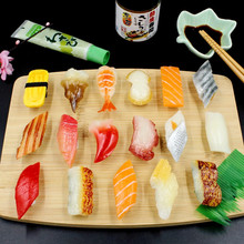仿真寿司模型儿童玩具日本大食玩物摆件拍摄装饰道具三文鱼片料理