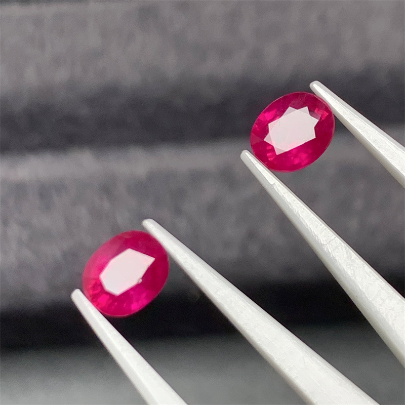 新品到货天然缅甸红宝石精品裸石椭圆4.5*5.