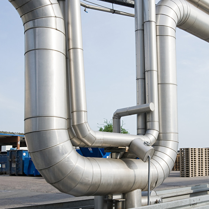 长顺不锈钢焊接风管白铁皮除尘消防排烟排风镀锌螺旋风管通风管道