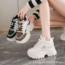 2025女新款小个子秋季内增高女鞋厚底增高休闲老爹运动鞋8cm松糕