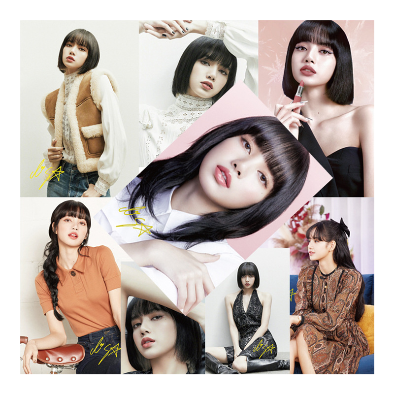 blackpink海报lisa壁纸jennie明星rose jisoo应援纪念品