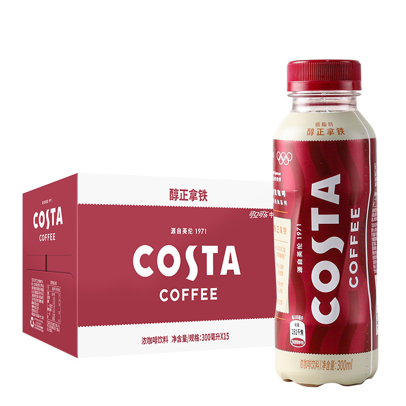 可口可乐出品乔雅咖啡醇香拿铁300ml*1瓶醇正拿铁金妃拿铁