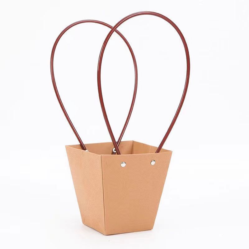 Mother Plot Flower Box Lottery Chinese Kraft Paper Waterproof Bag Romantic Flowers Holiday Bouquet Gift Flower Shop