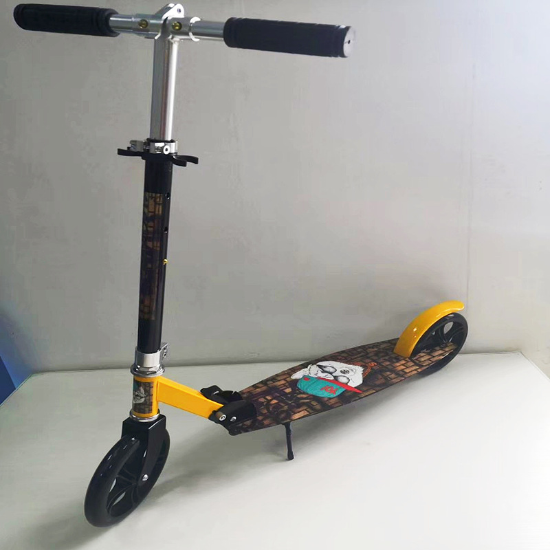 Factory Wholesale Scooter8-12-Year-Old Children and Teenagers Foldable Two-Wheel Sports Foreign Trade Scooter