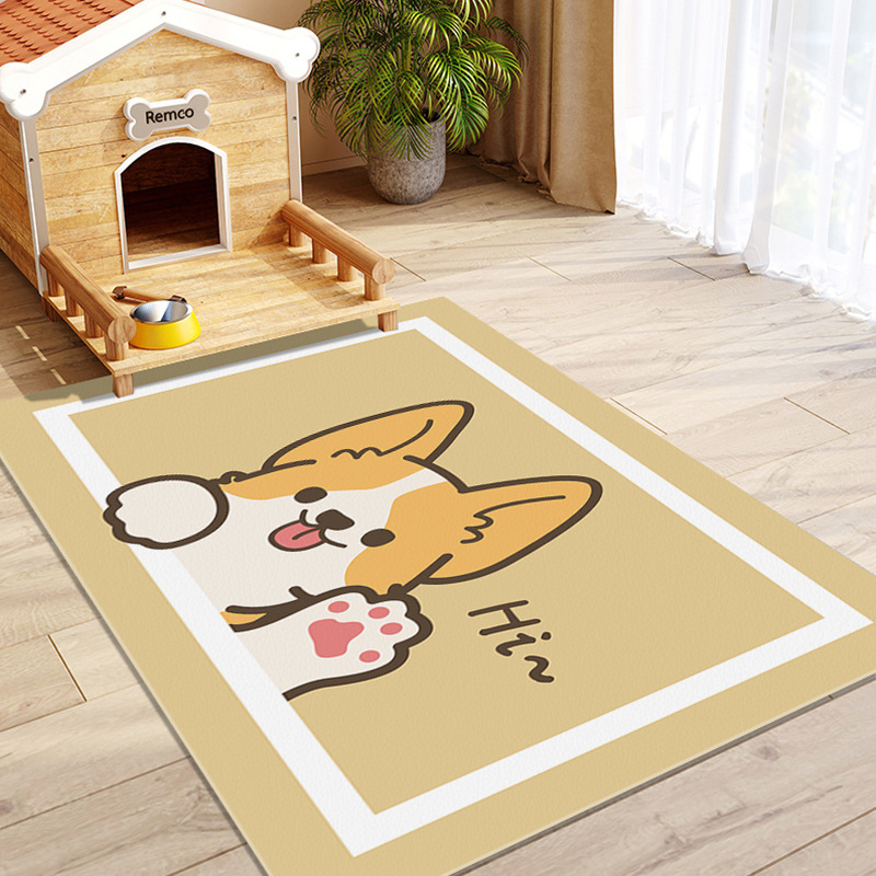 Pet Mat Waterproof and Anti-Urine Non-Slip Leather Erasable and Washable Exclusive for Cats Dog Mat Doorway Carpet