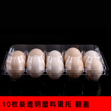 10枚 15枚装塑料合福禧鸡蛋盒 新款正品中号蛋托 透明塑料蛋托带
