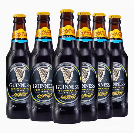 爱尔兰进口原装啤酒健力士黑啤酒世涛波特精酿330ml*24