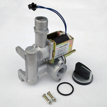 大流量电磁阀总成zd252a 24v 电阀气阀 火力大小调节旋钮开关