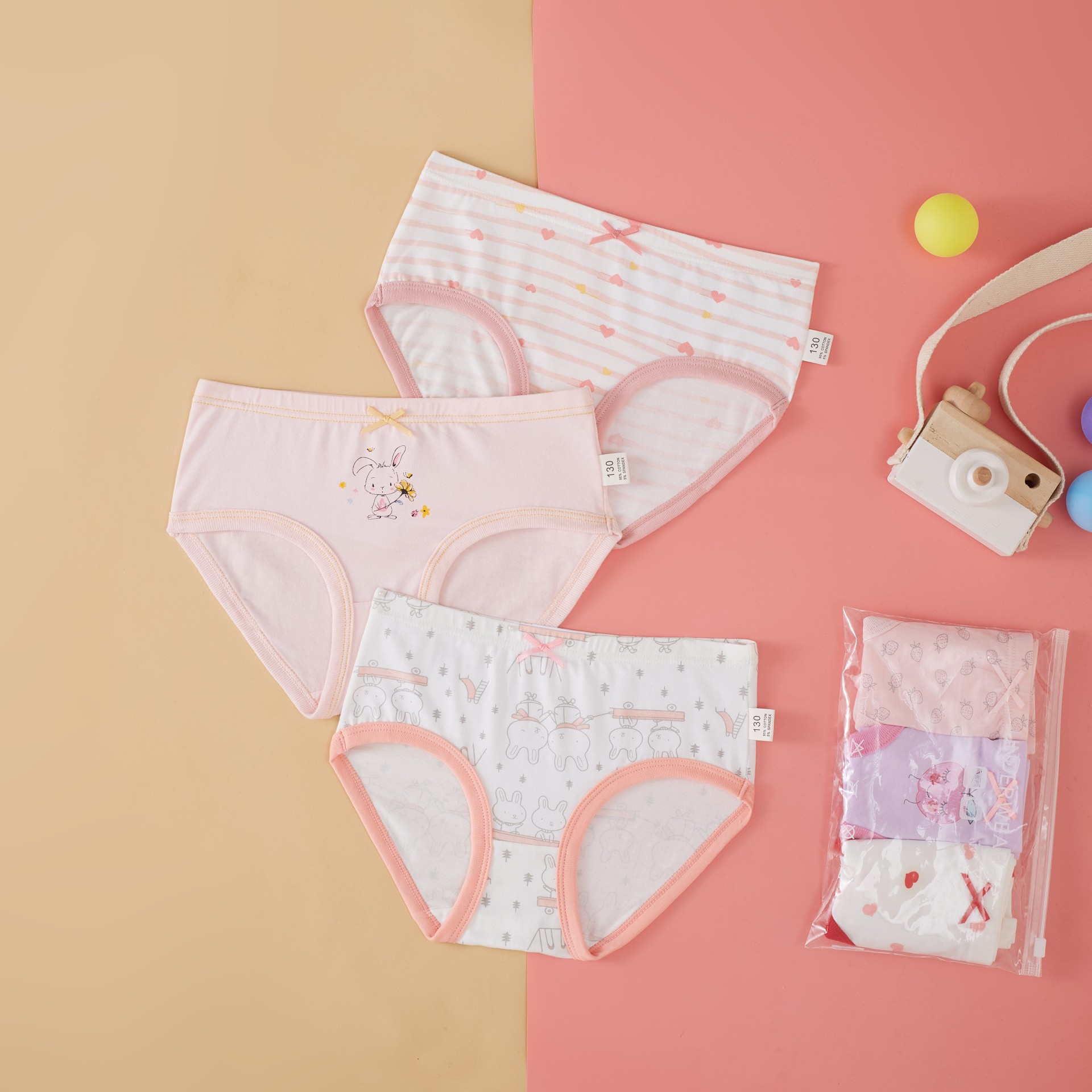 女童内裤儿童内裤新款宝宝兔子女孩三角裤批发