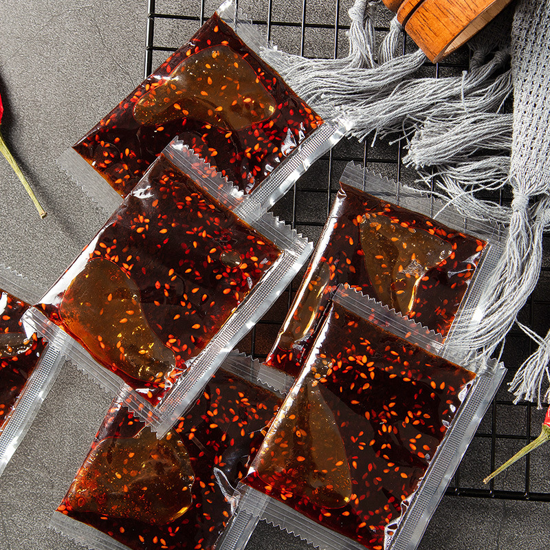 厂家加工生产外卖辣椒油包 快餐外卖调料包饺子馆小吃辣椒油