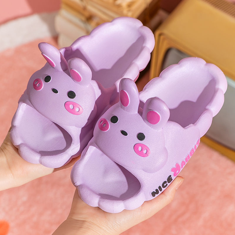 Cute Cartoon Rabbit Slippers Women's Outdoor Wear Summer Ins Comfortable Platform Fashion Home Slippers Women's Drooping Feeling